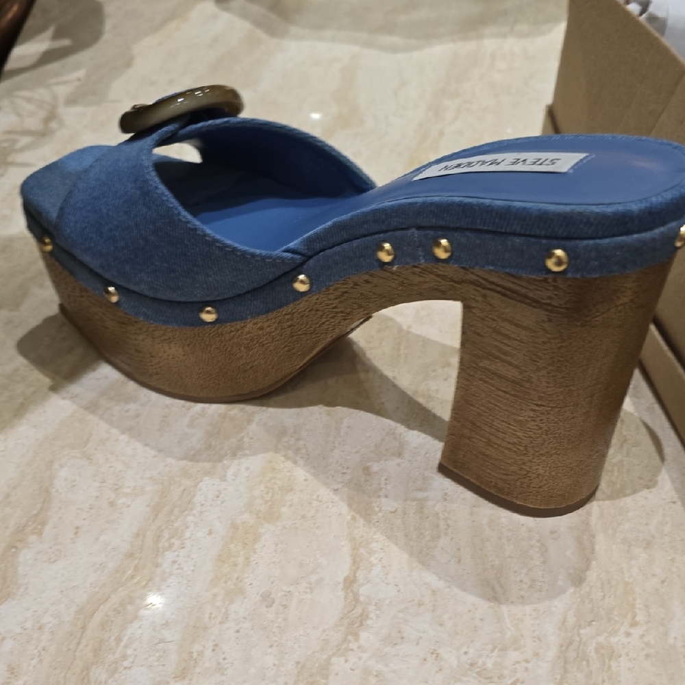 Stylish Denim Platform Heels